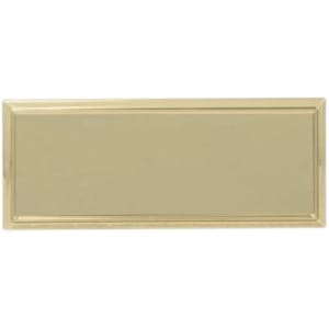 3" x 1" Square Corner Plastic Badge