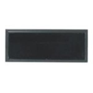 3" x 1" Square Corner Plastic Badge