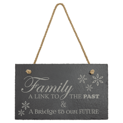 Personalized Slate Decor with Hanger String - 11 3/4" x 7"