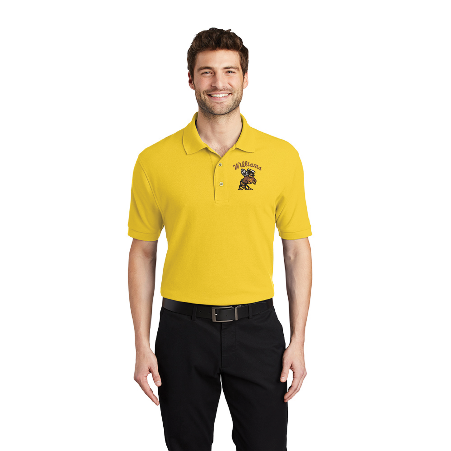 Williams (Script) Yellowjacket Silk Touch™ Polo. (K500)