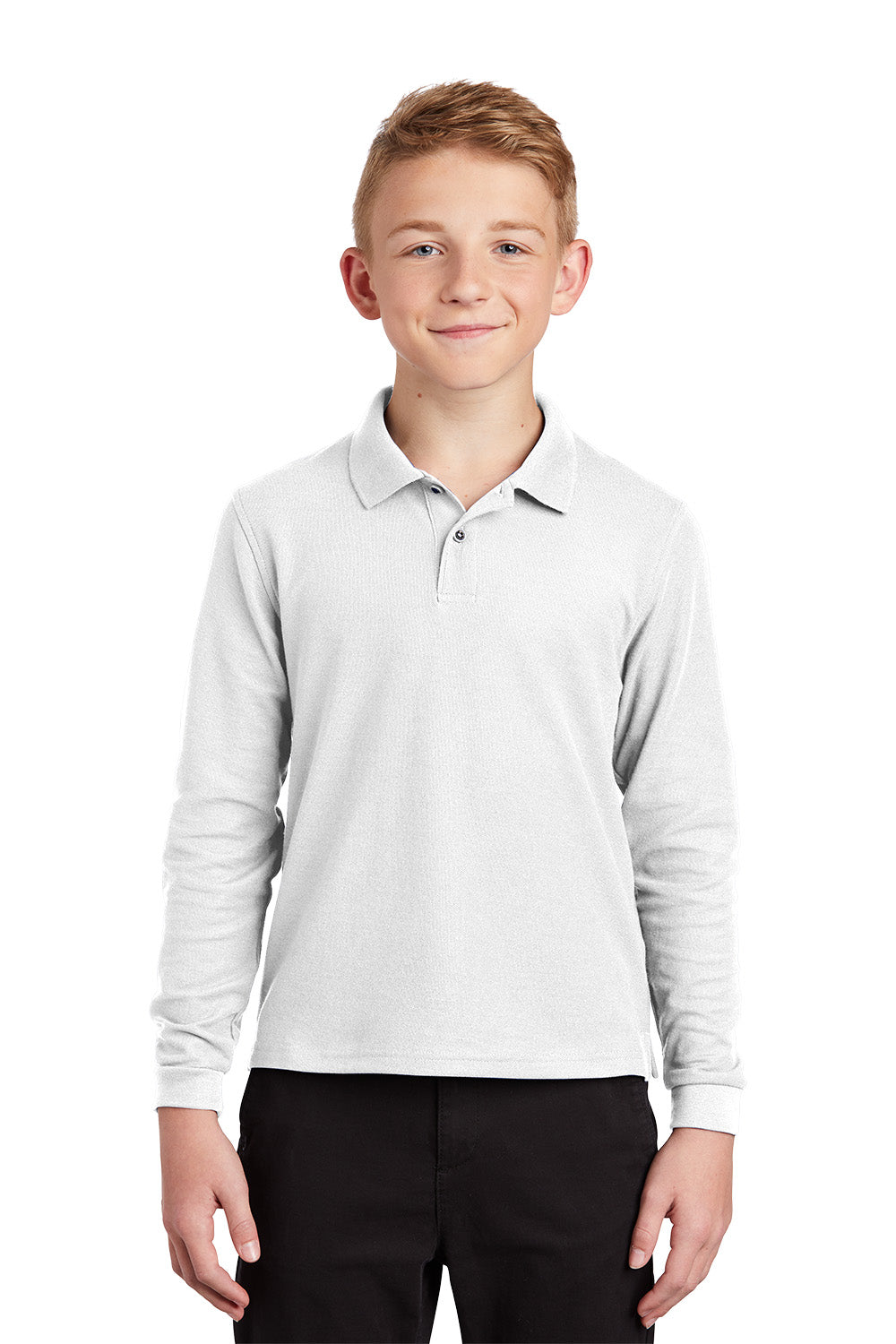 Our Lady of Lourdes Youth Silk Touch™ Long Sleeve Polo (Y500LS)