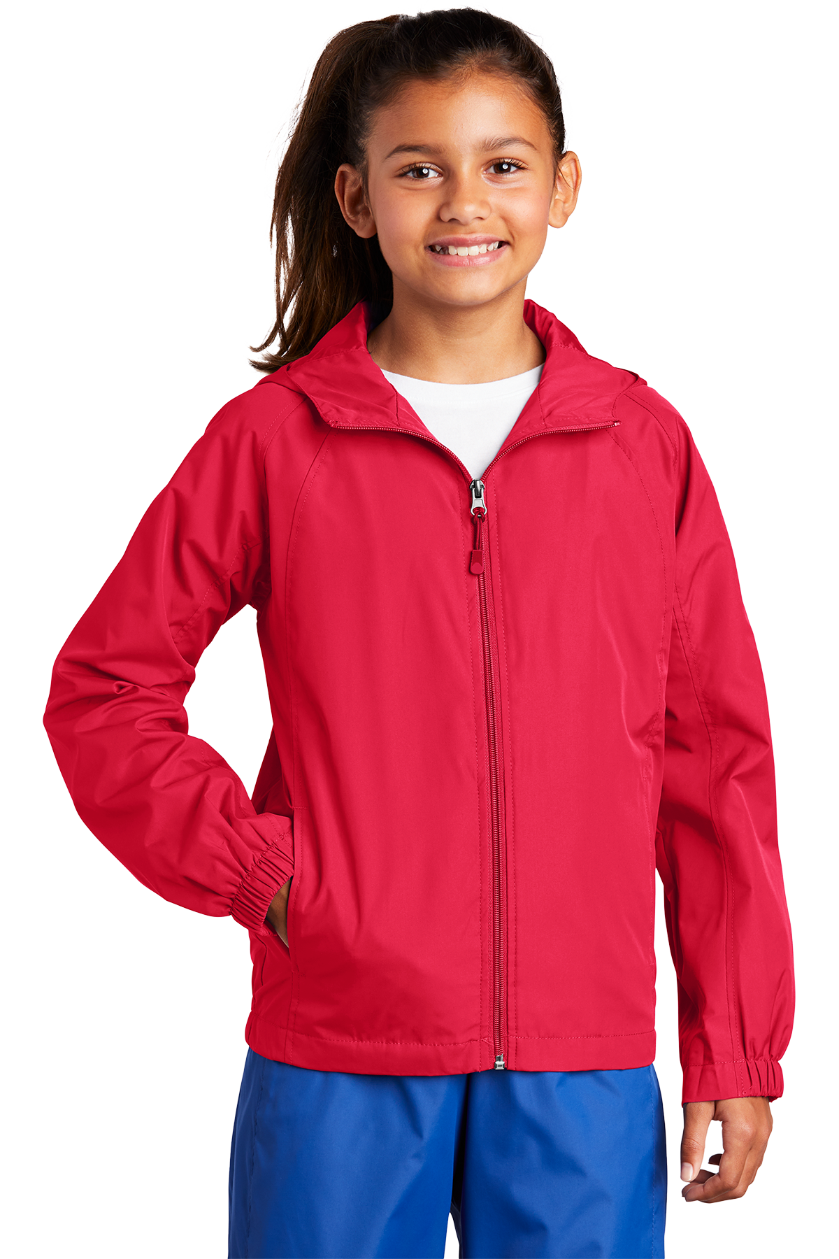 Sport-Tek® Youth Hooded Raglan Jacket (YST73)